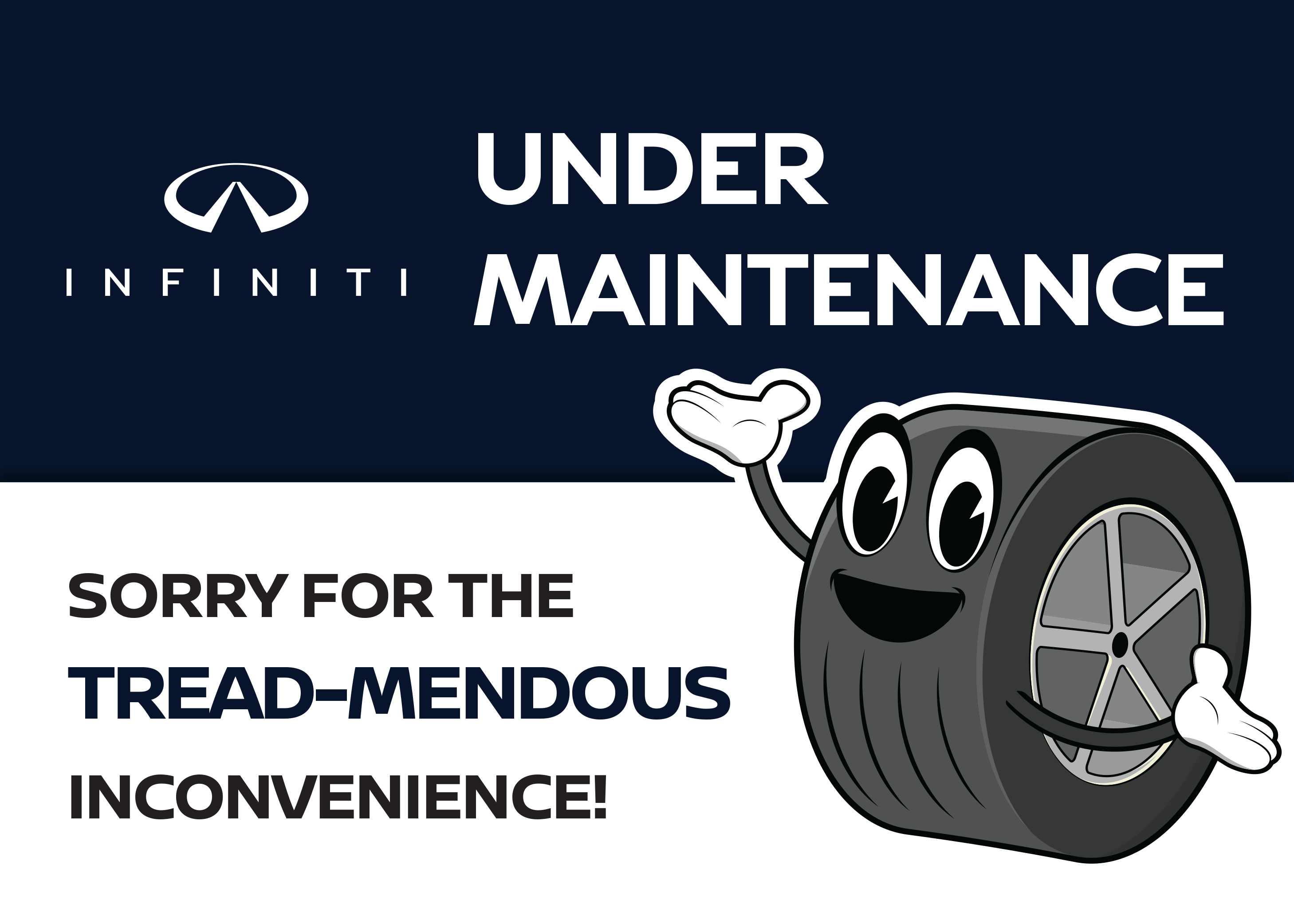 Under maintenance. Sorry for the tread-mendous inconvenience!